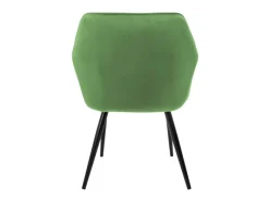 ML-Design Set 2 Esszimmerstühle mit Armlehne und Rückenlehne Salbei Samtbezug