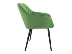 ML-Design Set 2 Esszimmerstühle mit Armlehne und Rückenlehne Salbei Samtbezug