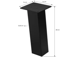 ML-Design Tischbeine 4Er Set I-96GRAD H30 cm Stahl 8x8cm