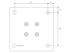 ML-Design Tischbeine 4Er Set I-96GRAD H30 cm Stahl 4x4cm