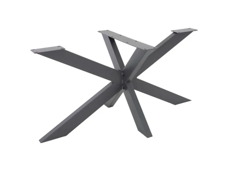 Discount ML-Design Tischgestell Spider 78x71x120 cm Anthrazit Kreuzgestell Kreuz X-Design