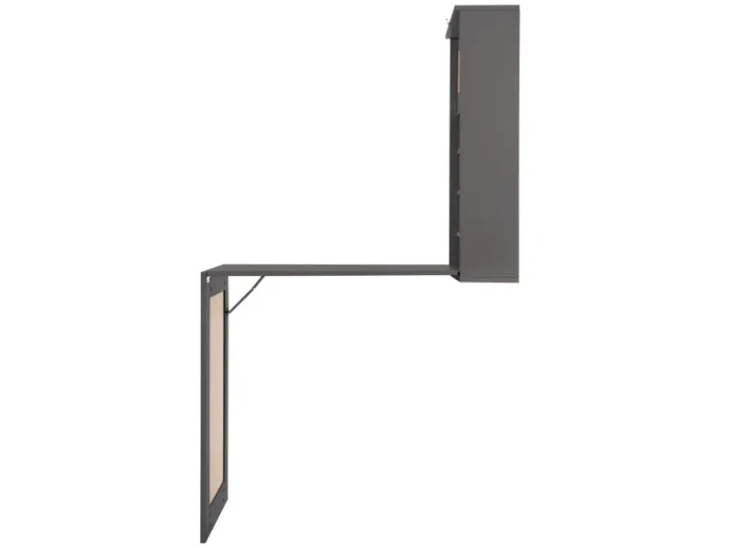 ML-Design Wandtisch Klappbar Schreibtisch mit Tafel 8 Fächern und Pinnwand