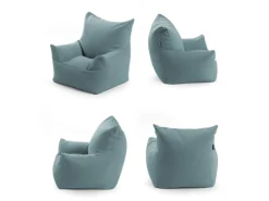 Outlet mokebo Kindersessel mit Stoffbezug Der Pausenheld Sitzsack Kinder Kindersitzsack in Petrol Blau