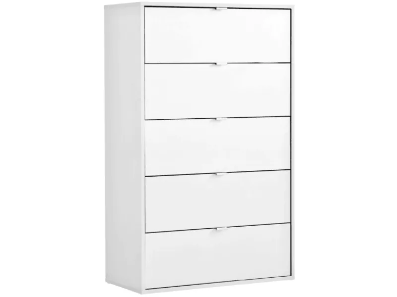 Sale mokebo Kommode mit 5 Schubladen in Die Stilvolle Highboard Anrichte oder Sideboard Weiß