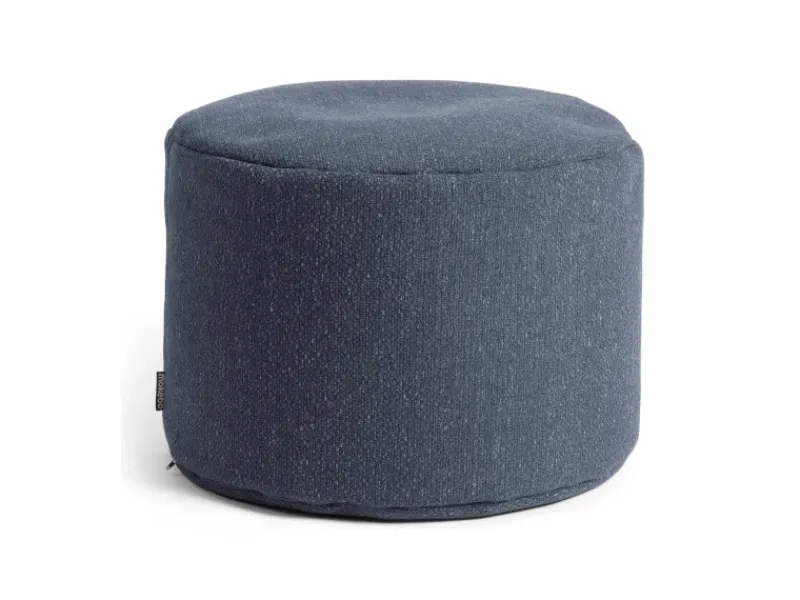 mokebo Pouf Hocker o Sitzhocker Der Ruhepouf Sitzpouf aus stoff in Blau