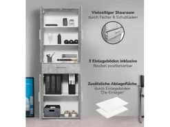 Clearance mokebo Schrank in Der Praktische Mehrzweckschrank oder Aufbewahrungsschrank Grau