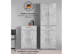 Clearance mokebo Schrank in Der Praktische Mehrzweckschrank oder Aufbewahrungsschrank Grau