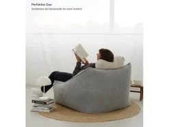 mokebo Sitzsack Sessel aus Cord Der Lümmel XXL Sitzsack Cord Sessel oder Sitz Sessel in