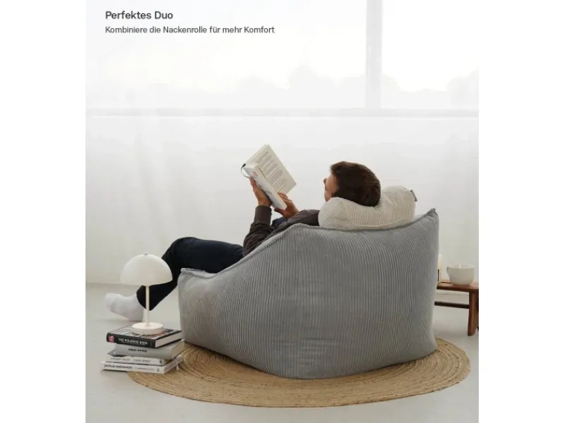 mokebo Sitzsack Sessel aus Cord Der Lümmel XXL Sitzsack Cord Sessel oder Sitz Sessel in