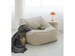 New mokebo Sitzsack Sessel aus Cord Der Lümmel XXL Sitzsack Cord Sessel oder Sitz Sessel in Beige