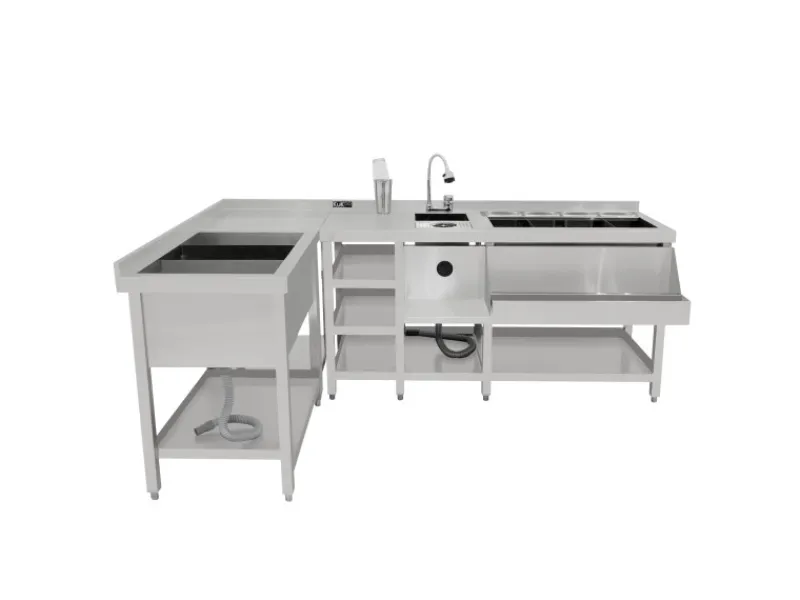 New Monstershop Modulare Deluxe-Cocktailbar-Station mit Eisbrunnen