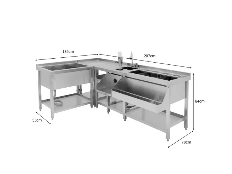 New Monstershop Modulare Deluxe-Cocktailbar-Station mit Eisbrunnen
