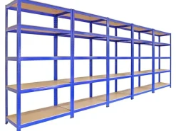 Sale Monstershop 5x Monster Racking T-Rax 90cm Lagerregal Blau mit Gratis Gummihammer