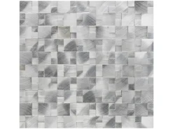 Hot Mosaik Aluminium Silver 3D 30 cm x 31,5 cm