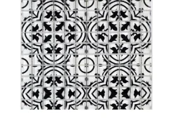 Best Mosaik Glas Retro Schwarz Weiß 30 cm x 30 cm