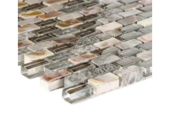 Hot Mosaik Glas Stein 5th Avenue Dark 28,5 cm x 28,5 cm Dunkel- Braun