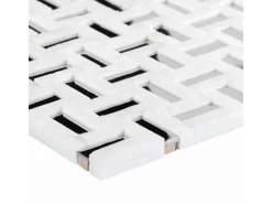 Mosaik Marmor & Aluminium Greek White 30 cm x 30 cm