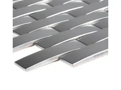 Mosaik Metall Edelstahl 29 cm x 28 cm