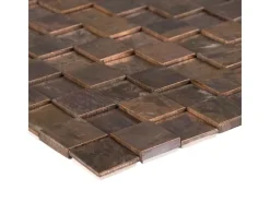 Mosaik Metall Kupfer 3D 30 cm x 30 cm