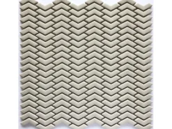 New Mosaikmatte Cube 3 Glas 29 cm x 29,5 cm Beige