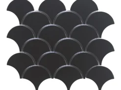 Mosaikmatte Fächer Keramik 26 cm x 22 cm