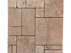 Mosaikmatte Naturstein Ivory Römischer Verband 30 cm x 30 cm