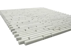 Outlet Mosaikmatte Superslim Bianco 30,5 cm x 30,5 cm Beige