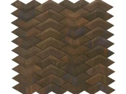 Mosaikmatte Wavy Metall Kupfer 29,5 cm x 30 cm