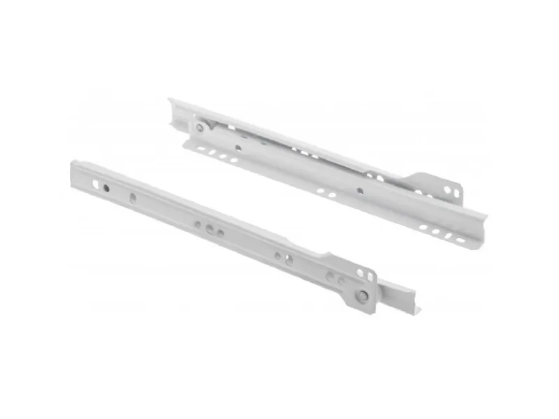 MS Beschläge Rollenführung Weiss 550 mm Schubaldenschiene Auszug