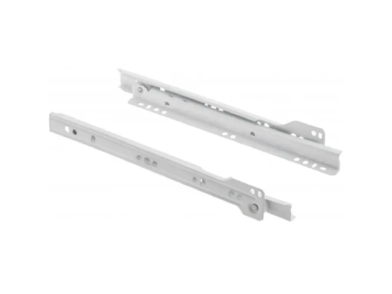 MS Beschläge Rollenführung Weiss 250 mm Schubaldenschiene Auszug