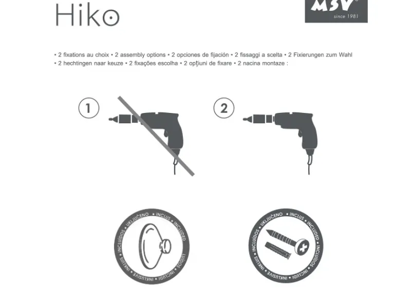 MSV Regal Hiko 25,5 cm x 12 cm x 37 cm Schwarz-Braun