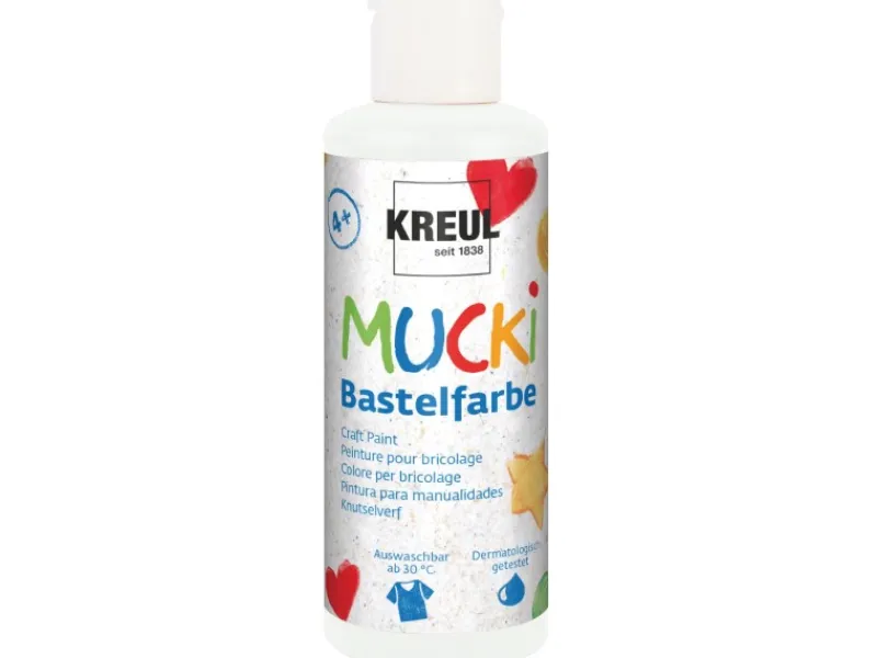 KREUL Mucki Bastelfarbe Weiß 80 ml
