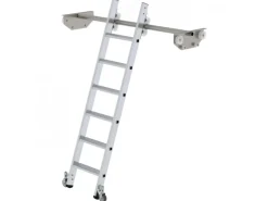 Online MUNK Aluminium-Regalleiter für Doppelregal 6 Stufen