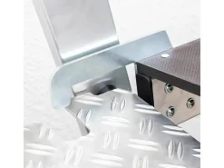 MUNK Klapptritt Beidseitig Begehbar Alu Natur 4 Stufen 2,99m AH