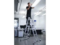 Outlet MUNK Vielzweckleiter mit Nivello Traverse 4x3 Sprossen