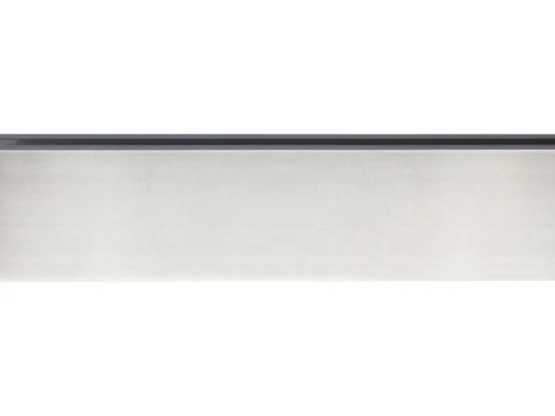mydeco Gardinenstange für Gleiter Edelstahl-Optik 3,2 cm x 1,1 cm Länge 260 cm