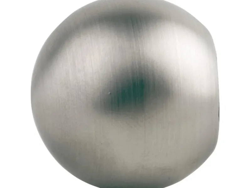 Outlet mydeco Gardinenstange-Endstück Ball Ø 2 cm Edelstahl-Optik