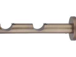 Discount mydeco Gardinenstange-Halterung 2-läufig Function Bronziert Ø 2,5 cm