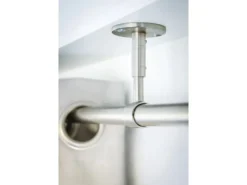 Online mydeco Gardinenstange-Komplettset 2in1 ausziehbar Edelstahl-Optik 160-280cm