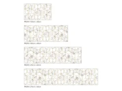 Outlet MySpotti Küchenrückwand Profix Cucina Nicole 160 x 60 cm Weiß-Gold