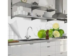 Hot Myspotti Küchenrückwandfolie Aqua Limette Selbstklebend 280 cm x 60 cm