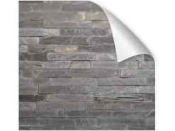 Myspotti Küchenrückwandfolie Black Bricks Selbstklebend 280 cm x 60 cm