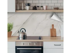 Myspotti Küchenrückwandfolie Kylie Selbstklebend 220 cm x 60 cm Beige