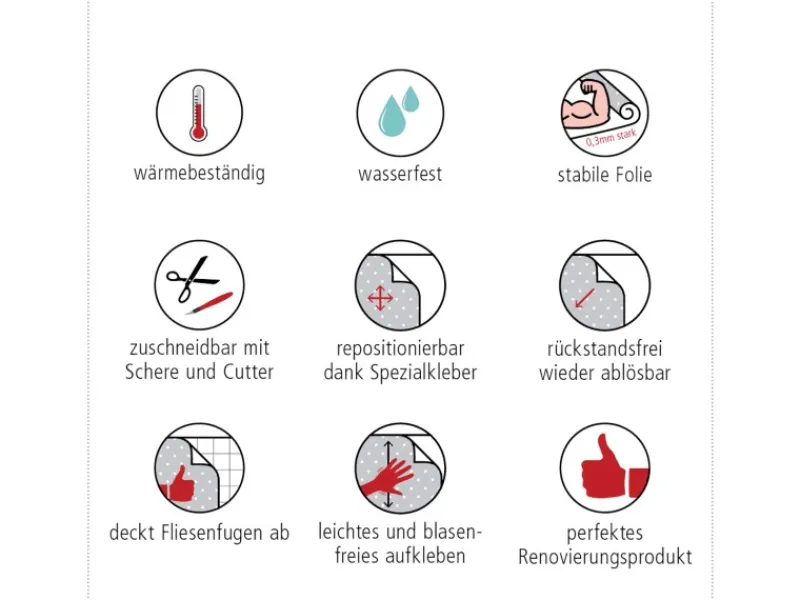 Clearance Myspotti Küchenrückwandfolie Liam Selbstklebend 220 cm x 60 cm