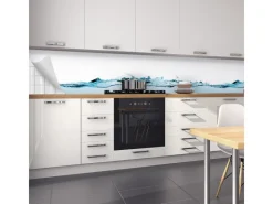 Myspotti Küchenrückwandfolie Wasser Selbstklebend 450 cm x 60 cm