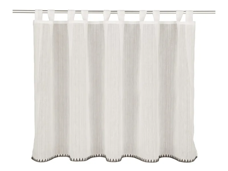 Sehlbach Neusser Collection Schlaufenpanneau Fernanda 75 cm x 140 cm Weiß-Anthrazit