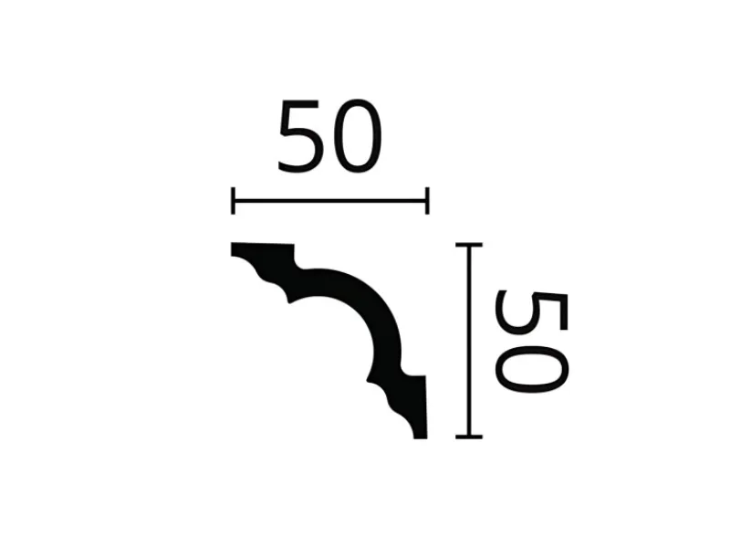 NOEL & MARQUET NMC A2 NOMASTYL Eckleiste Zierleiste Stuckleiste 2 m 200 cm x 5 cm x 5 cm Weiß
