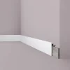 NOEL & MARQUET NMC CF2S WALLSTYL Abdeckleiste Zierleiste Sockelleiste Stuckleiste 2 m 200 cm x 2,2 cm x 11 cm Weiß