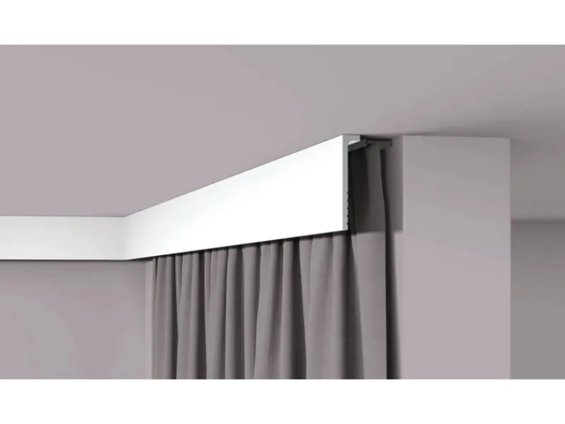 NOEL & MARQUET NMC CF2S WALLSTYL Abdeckleiste Zierleiste Sockelleiste Stuckleiste 2 m 200 cm x 2,2 cm x 11 cm Weiß