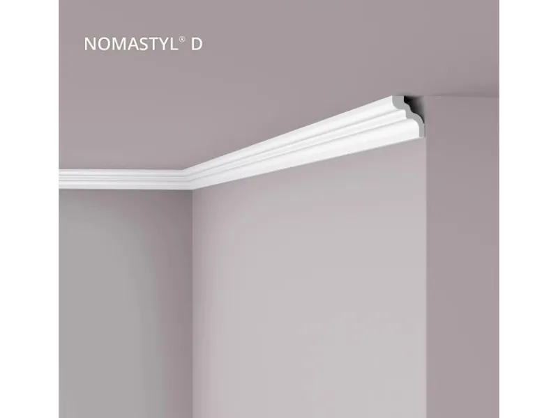 NOEL & MARQUET NMC D NOMASTYL Eckleiste Zierleiste Stuckleiste 2 m 200 cm x 4,2 cm x 4,9 cm Weiß